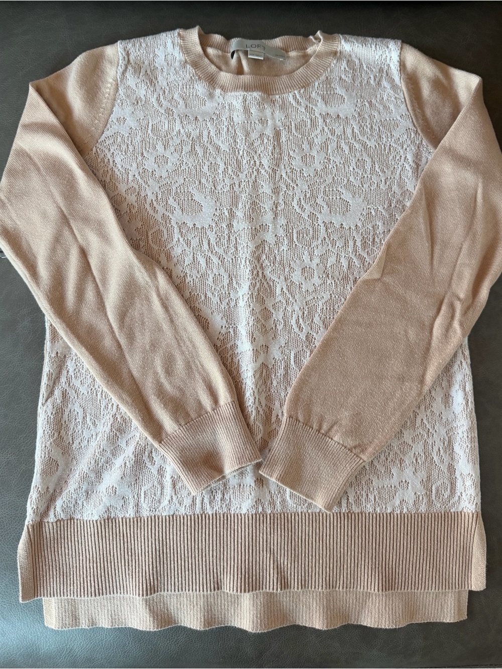 LOFT Lace Front Sweater